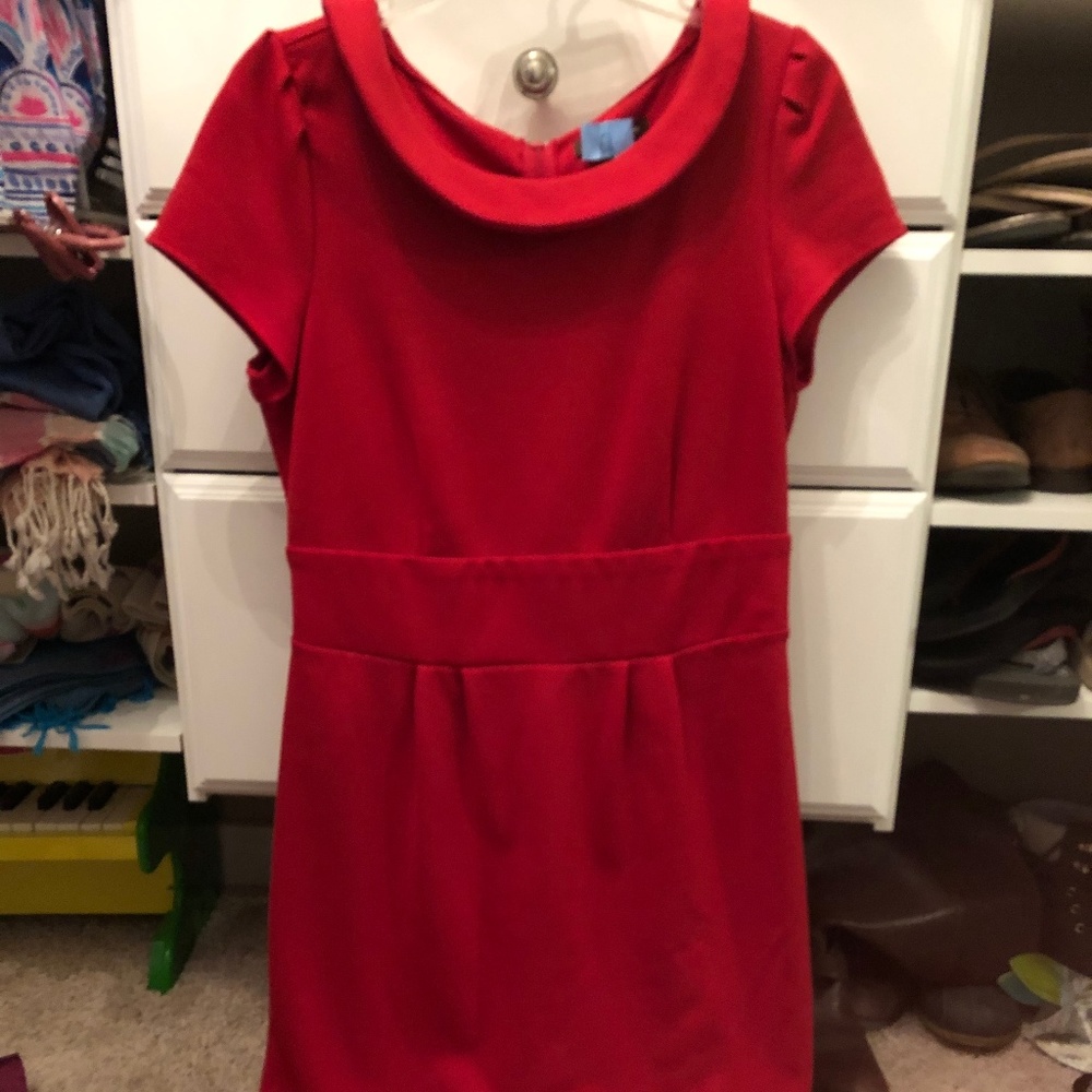 Red Professional Jackie O Style Dress